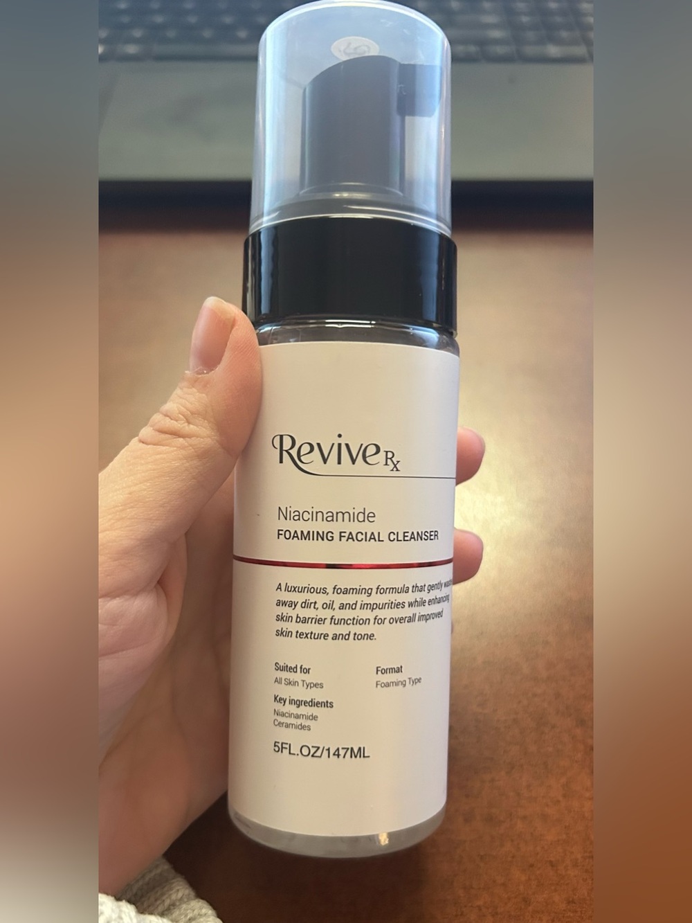 Revive Rx Niacinamide Foaming Facial Cleanser 5 oz Hydrating Face Wash